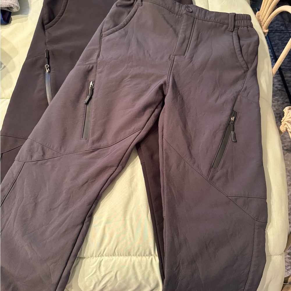 Kids Cargo Pants in Gray